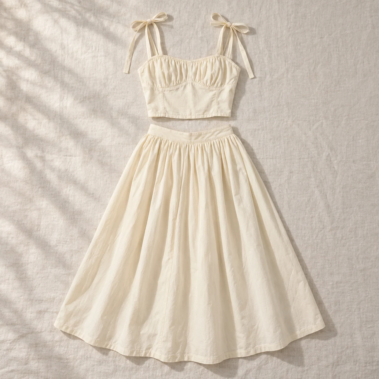 Garden Party Two-Piece in cream, clothing product photograph